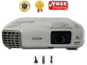 Epson PowerLite W17 3LCD Projector WXGA 2800 ANSI Conference Room 4k HDMI Bundle - Picture 1 of 9