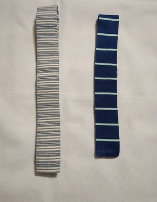Lote de 2 J. Corbatas ajustadas a rayas Foto 1 de 4