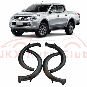 4 Doors For Mitsubishi L200 Triton 2015 2016 2017 z Fender Flares Wheel Black - Picture 1 of 4