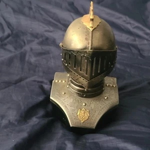 Vintage Midieval Knight Helmet Radio Metal Chevalier Made in Japan 611 Works! - Picture 1 of 7