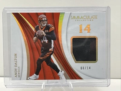 2018 Panini Immaculate Collection Andy Dalton /14 - Image 1 of 2