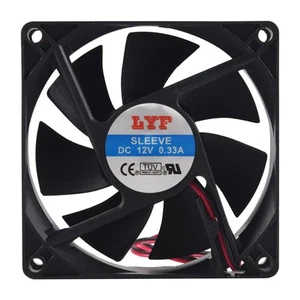 120mm x 25mm DC 24V 4Pin Sleeve Bearing Computer Case Cooling Fan D4X59179 - Afbeelding 1 van 7