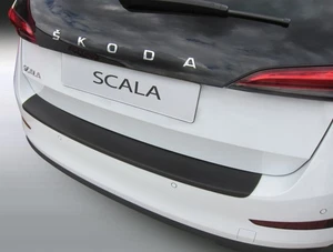 REAR BUMPER SCRATCH PROTECTOR COVER in BLACK for SKODA SCALA 5.19  RBP183 - Picture 1 of 3