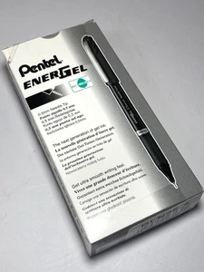 Pentel® EnerGel™ NV Liquid Gel Pens Black Fine Point Pack of 11 BLN25-A Open Box - Picture 1 of 3