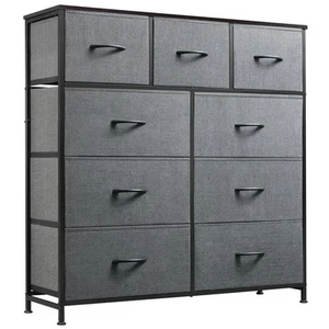 9-Drawer Dresser, Fabric Storage Tower for Bedroom, Hallway, Entryway, Closet... - Picture 1 of 9