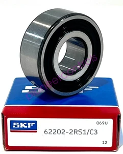 NEW SKF 62202-2RS1 C3 Single Row Ball Bearing 15x35x14 (mm) - Picture 1 of 3