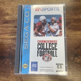 Bill Walsh College Football (Sega CD, 1993) Complete CIB