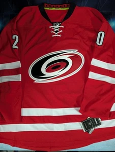 NHL Reebok Edge Authentic Carolina Hurricanes Sebastian Aho Hockey Jersey, Sz 50 - Picture 1 of 6