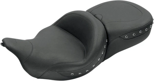 Mustang Super Touring Seat With Driver Backrest Receiver w/Black Studs #79547 — 第 1/1 张图片