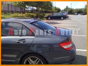 W204 C250 C300 C350 4Dr #755 Steel Gray C63 AMG Trunk Lip OE Roof Spoiler 08-14 - Picture 1 of 1