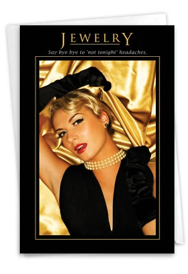 1 Tarjeta de Felicitación de Aniversario Divertida - Pareja, Esposo, Esposa Felicidades Joyería, Hecha en Estados Unidos Foto 1 de 4