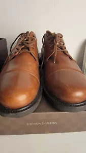 Johnston & Murphy Saddle Oxfords Brown Leather Men's 8.5M, Very Clean - Picture 1 of 8