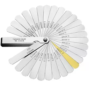 Feeler Gauge Set Stainless Steel Valve Lash Adjustment Tool Imperial/Metric 4... - Picture 1 of 8