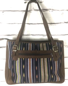 Work Medium Sized Multicolor Southwestern Aztec Messenger Bag - Picture 1 of 11