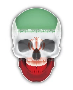 Iran Totenkopf Flagge Auto Autoaufkleber Aufkleber - ''GRÖSSEN'' - Bild 1 von 1
