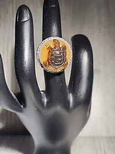 Sajen Sterling .925 Turtle Ring Size 5.5 - Picture 1 of 4