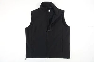 CALVIN KLEIN CK BLACK LARGE SOFT SHELL BREATHE VEST WIND RAIN JACKET MENS NEW - Picture 1 of 8