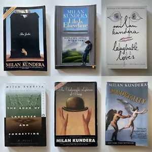 MILAN KUNDERA Joke/Elsewhere/Laughable/Forgetting/Lightness/Immortality 6 PB LOT - Foto 1 di 18