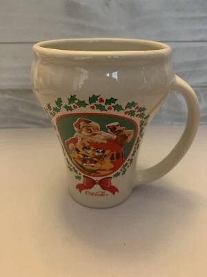 Taza de Navidad vintage 1989 Coca Cola Coca Santa Claus Foto 1 de 4