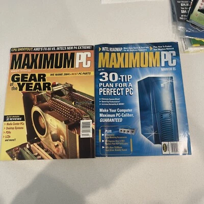 Maximum PC Magazine Lot Dec. 2004 Vol 9, No 12 & May 2003 Vol 8 No 5 - Image 1 of 4