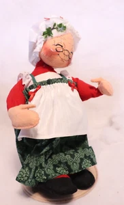 Annalee Mobilitee Mrs. Santa Clause 1991 Figurine, holiday Christmas 13" Decor. - Picture 1 of 8