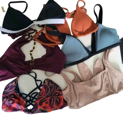 Lote 6 sujetadores tops trajes de baño mujer XS/S Zful LSpace Beach Bunny otros multicolor Foto 1 de 3