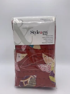 Style and Company Home Flower Field Two Standard Pillow Shams Bohemian New - Picture 1 of 5