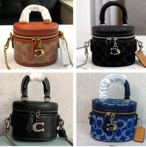 COACH CE769 Trail Crossbody 12 Black / Black Denim / Blue Denim / Brown Outlet - Picture 1 of 31