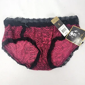Marilyn Monroe Women's Sangria Paisley Bikini Panties NEW $22 Lace SMALL S - Picture 1 of 3