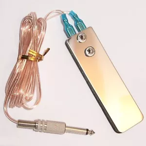 1 x Kit de interruptor de pedal de acero inoxidable para tatuaje - Imagen 1 de 3