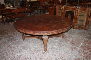 Grande tavolo francese di inizio 1800 stile Luigi XVI in legno di mogano 2 metri - Foto 1 di 6