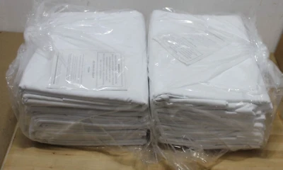 Sábanas planas completas T300 Avendra Bahrain - White West Point Home (paquete de 12) Foto 1 de 4