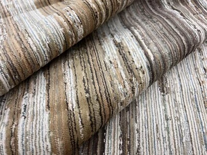 Pollack Abstract Grospoint Uphol Fabric Painted Velvet Boardwalk 4.85 yd 5115/02 - Picture 1 of 6