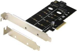 -Dual M.2 PCIe Adapter RIITOP M.2 NVMe SSD auf PCIe Adapter & NGFF (B+M Key) - Bild 1 von 10