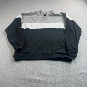 Brixton Hoodie Herren Large schwarz Colorblock Sweatshirt Athleisure Grunge Skate Y2K - Bild 1 von 7