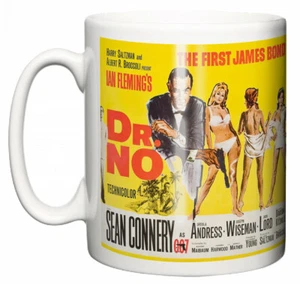 Taza de té de café regalo de Dr. No póster y escena de James Bond película de Sean Connery 1962 - Imagen 1 de 4
