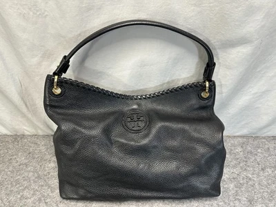 Сумка хобо Tory Burch Marion Whipstitch черная кожа - Изображение 1 из 4