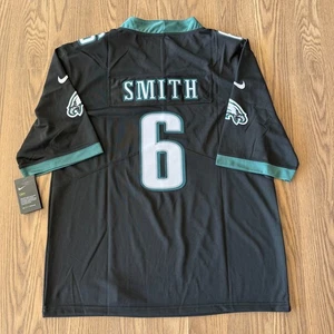 Philadelphia Eagles #6 Devonta Smith Black Jersey Men’s Large NWT - Picture 1 of 5