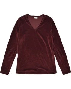 STEFANEL Womens Top Long Sleeve UK 12 Medium Brown FL12 - Picture 1 of 4