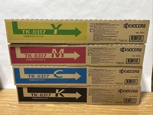 Kyocera TK-8317 OEM Toner Set, B/C/M/Y, TASKalfa 2550ci - Picture 1 of 4