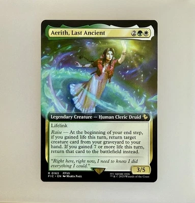 MTG: Aerith, Last Ancient (Extended Art) Commander: Final Fantasy Regular NM - Image 1 of 3