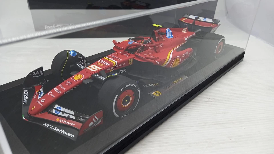  LS18F1064 Looksmart Ferrari SF-24 Carlos Sainz Monaco GP 2024 1/18 - Immagine 1 di 4