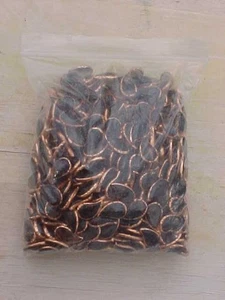 2.15 Pounds Copper Lined Stained Glass Grey / Black Gems Jewel Different Size - Picture 1 of 1