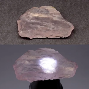 π 35.46ct 32.2x22.2mm Rough Natural Pink Rose Quartz - Untreated, Brazil Gem - Picture 1 of 6
