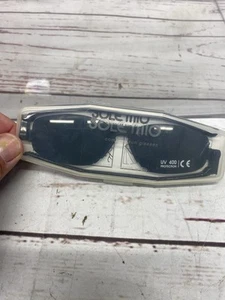 Gafas de sol plegables compactas Giorgio Nannini Design Sole Mio Italia marco negro nuevas - Imagen 1 de 3