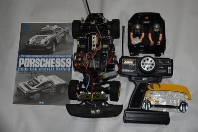 Vintage 1986 Tamiya Porsche 959 1/12 Scale Rothmans Rally racer Kit 5859 - Image 1 of 4
