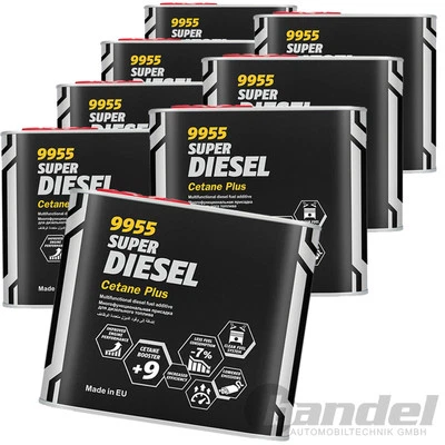 8x 450ml 9955 MANNOL CETAN PLUS DIESEL KRAFTSTOFF ADDITIV ZUSATZ REINIGER - Bild 1 von 4