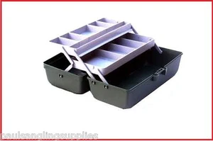 Max Performance  2 Tray Cantilever Fishing Tackle Box for hooks line floats etc  - Picture 1 of 3