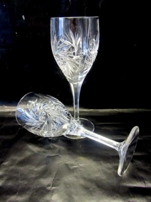 JOSKA Bodenmais Bayern 2 Bleikristall Wein Römer Gläser 21cm Kelchgläser Schliff - Bild 1 von 4