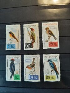Briefmarken ,Tschechoslowakei, Vögel , 1964, 1495-1500,  postfrisch